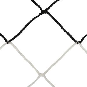 065118-blanc-noir-pair-of-11-a-side-football-nets-two-tone-4mm-twisted-pp-single-mesh-120-bee-hive-sporti-white-black-one-size