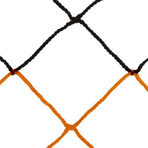 065118-noir-orange-pair-of-11-a-side-football-nets-two-tone-4mm-twisted-pp-single-mesh-120-bee-hive-sporti-black-orange-one-size