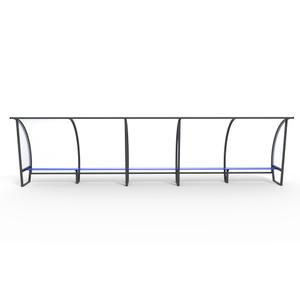 s11475g-standard-15-person-touch-shelter-sodex-sport-gray-gray-2x6x7-5x0-6-m