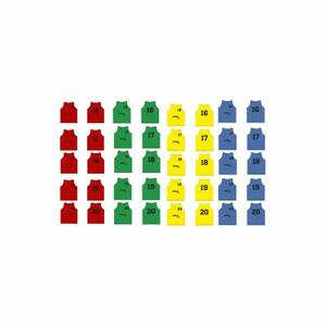 79012-004-1-lot-of-5-numbered-training-bibs-from-16-to-20-softee-green-one-size